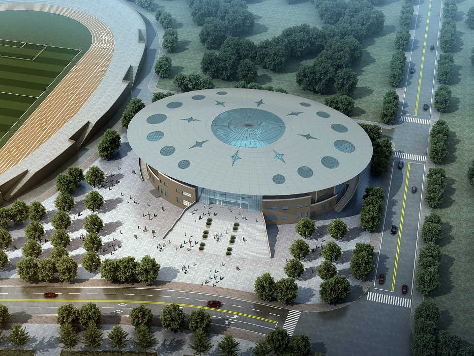 全州縣城北新區體育中心籃球館屋面工程